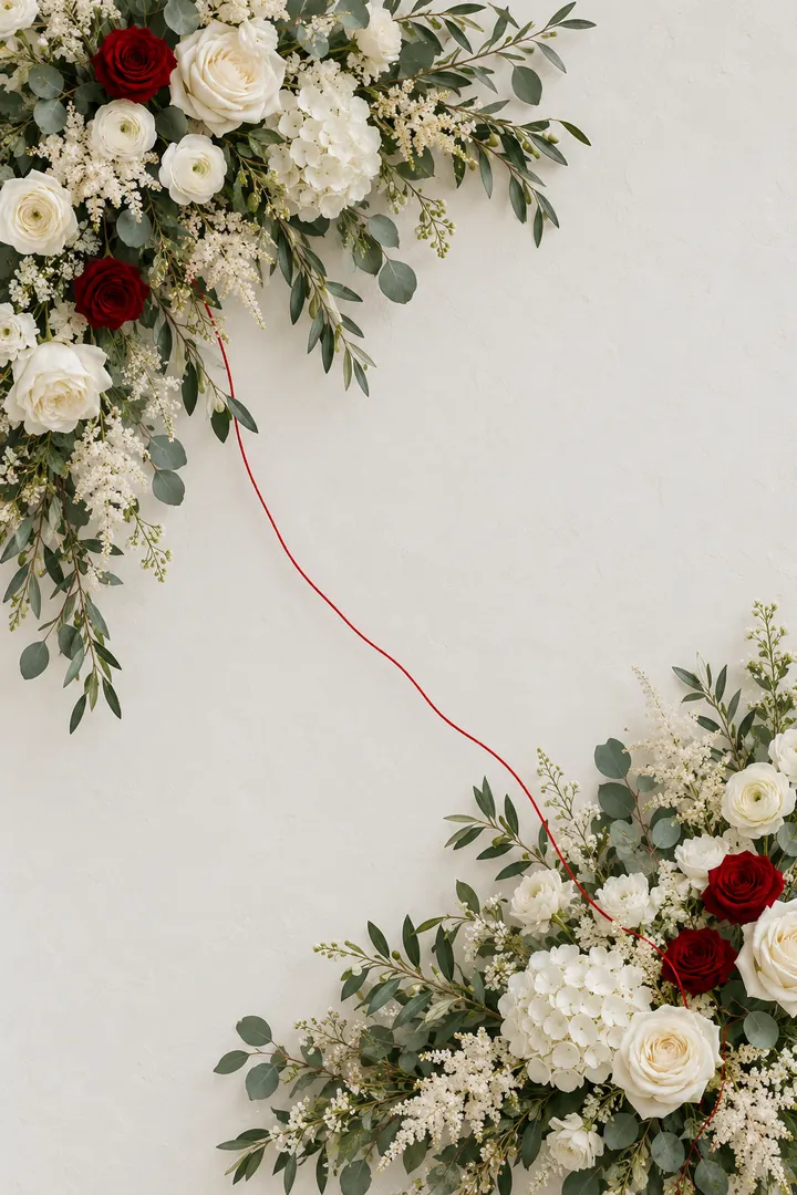 Portada de la invitación Floral